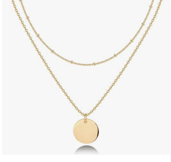 14K Gold Plated Layering Necklaces | Stylish Minimalist Necklaces