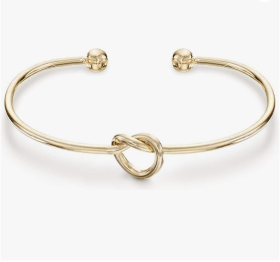 14K Gold Plated Forever Love Knot Infinity Bracelet for Women